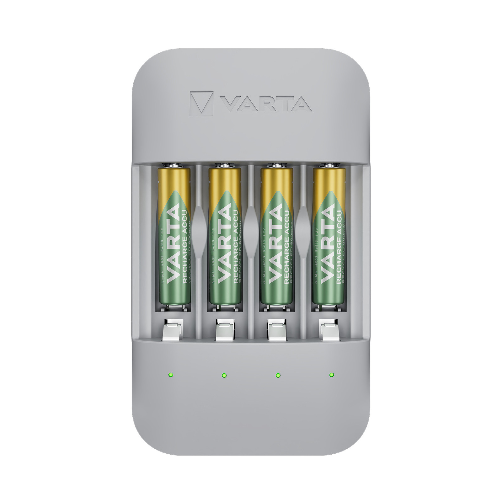 VARTA Eco Charger Pro oplader met 4x Micro AAA batterijen, gerecycled