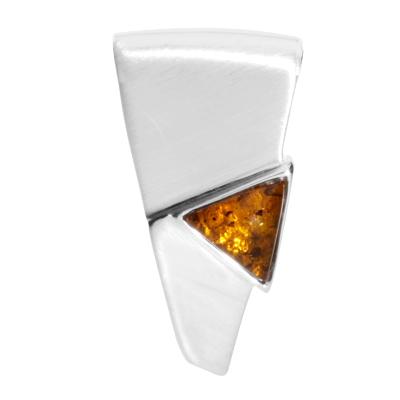 Kettenanhänger OSTSEE-SCHMUCK "- Gleiter-Kirsti - Silber 925/000 - Bernstein" Gr. 30, silber (silber 925, silberfarben, weiß), Schmuckanhänger, Damen, Silber 925 (Sterlingsilber), Kettenanhänger