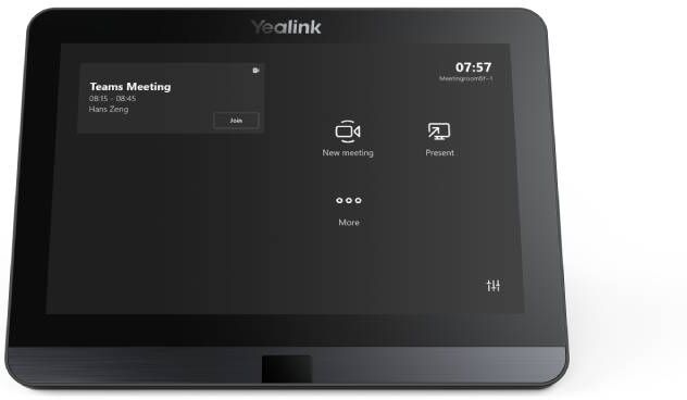 Yealink MTouch E2 Panneau tactile de 8 pouces de la série Yealink MVC pour le contrôle des salles de réunion.