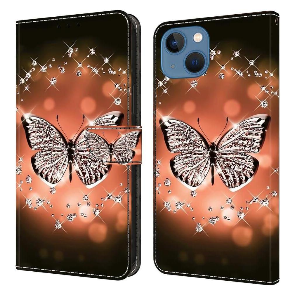 Cover-Discount iPhone 15 - 3D-Effekt Hülle Etui Crystal Butterfly (Apple iPhone 15) (660155099K)
