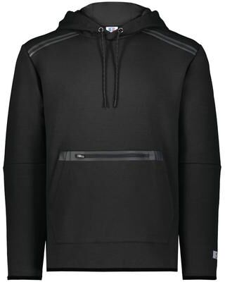 Russell Athletic R23TFM Legend Tech Fleece Hoodie in Black size 2XL   Cotton Blend