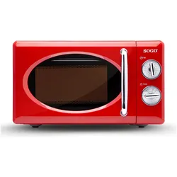 Sogo MICROWAVE, RETRO DESIGN, 20L, 700W - RED, Mikrowelle, Rot
