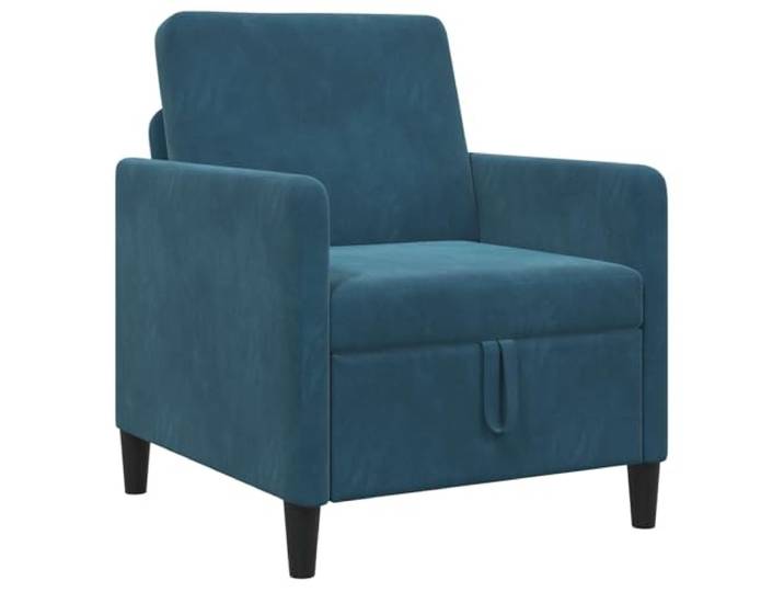 KUTYWEXFM 1-Sitzer Sofa mit Stauraum Polstersessel Blau 72x78x87 cm Ergänzt Wohnzimmer oder Schlafzimmer durch platzsparendes Design, klappbarem Sitzraum und abnehmbarem Polsterbezug.