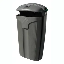 Mülleimer Cibeles 50 L Grau mit Spender mit integriertem Spender für Hundekottüten