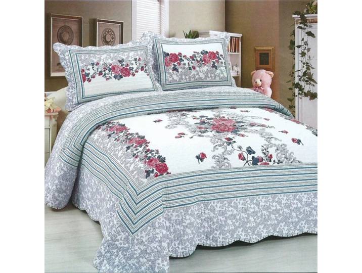 Ensemble de couvre-lit matelassé fait main, 100% coton, couette patchwork, couverture en lin, couvre-lit Cubrecam, ensemble de literie couette d'été, 3 pièces
