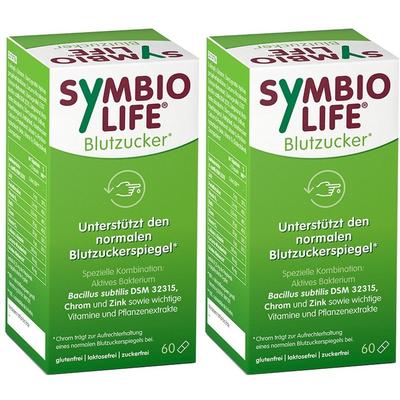 Symbiolife Blutzucker Bakterienstämme u.Chrom Kps. 2x 2x60 St Kapseln