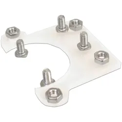 MakerBeam Motor-Halterung, kompatibel mit 10x10 mm Profilen - Typ: Mikro-Schrittmotor flach