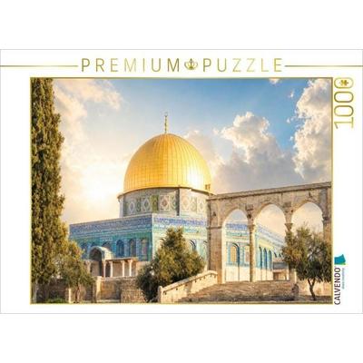 CALVENDO Puzzle Jerusalem Tempelplatz mit Felsendom | 1000 Teile Lege-Größe 64x48cm Foto-Puzzle für glückliche Stunden