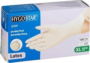 HYGOSTAR unisex Einmalhandschuhe GRIP weiß Größe XL 100 St.