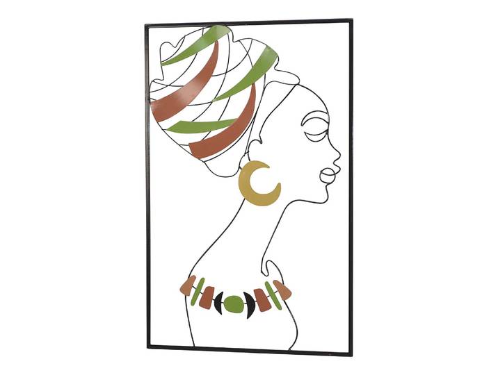 Décoration murale Banya Métal Vert/Marron 46 x 72 x 3cm