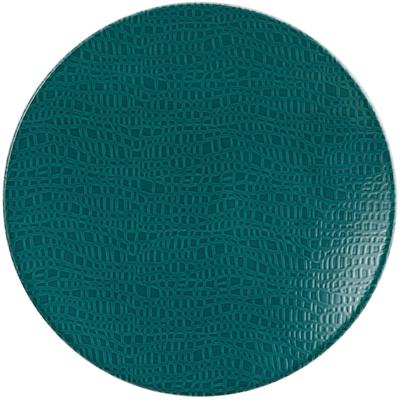 Brotteller SELTMANN WEIDEN "Life Fashion", blau (trendy petrol, weiß), H:1,9cm Ø:16,5cm, Porzellan, Speiseteller, Teller rund 16,5 cm
