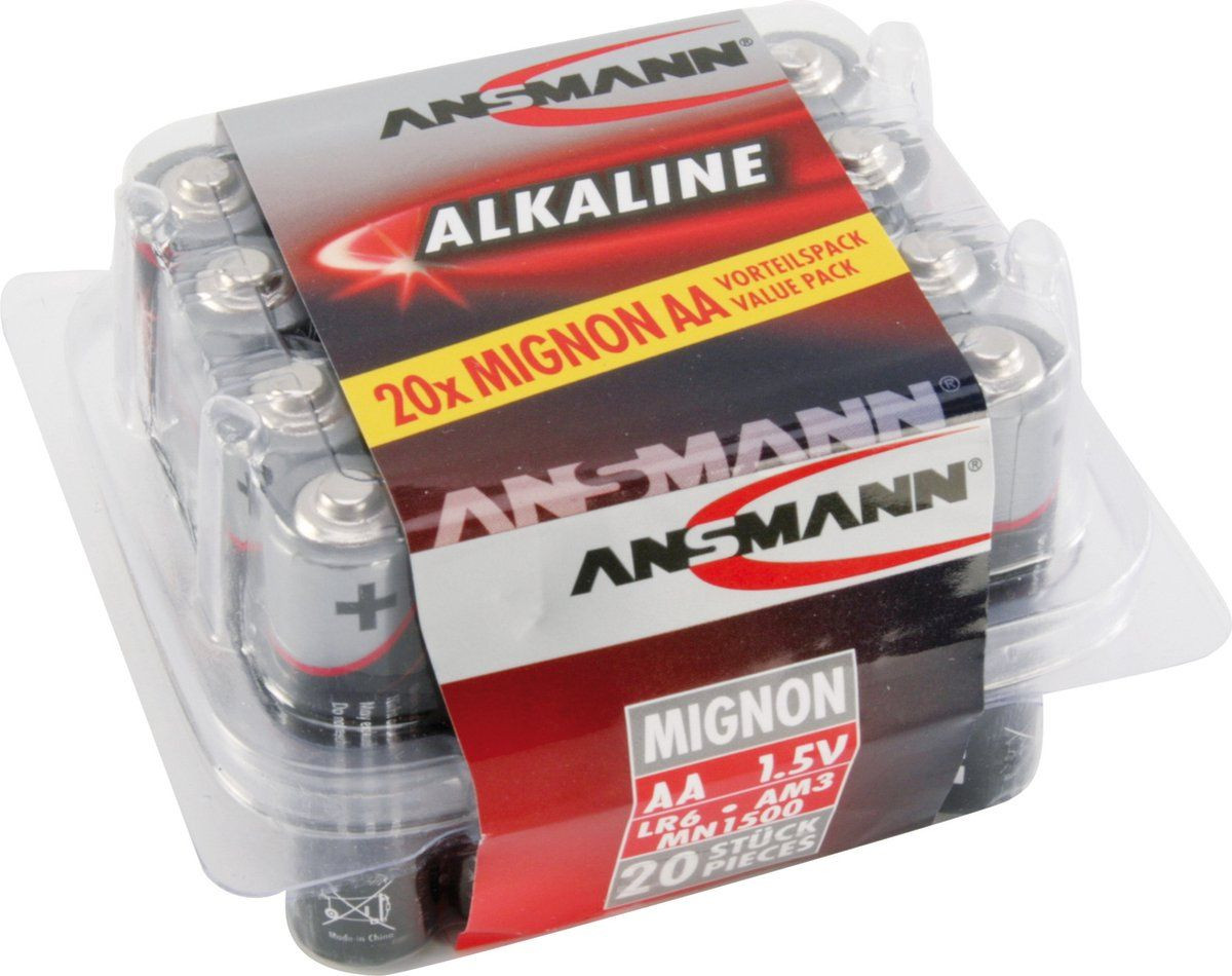 Ansmann RED Alkaline Batterijen AA 20-pack