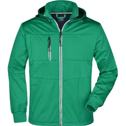 James & Nicholson Herren 3-Lagen Softshell Jacke 'Maritim' Softshell-Jacke JN1078 irish green/navy/white L