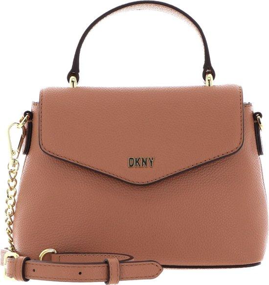 Dkny Frankie Crossbody-Tasche, Leder, Cashew, 3 Fächer, 0,5 kg