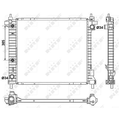 NRF Kühler, Motorkühlung 53046 für CADILLAC