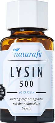 NaturaFit GmbH NATURAFIT Lysin 500 Kapseln 44.9 g 11862377