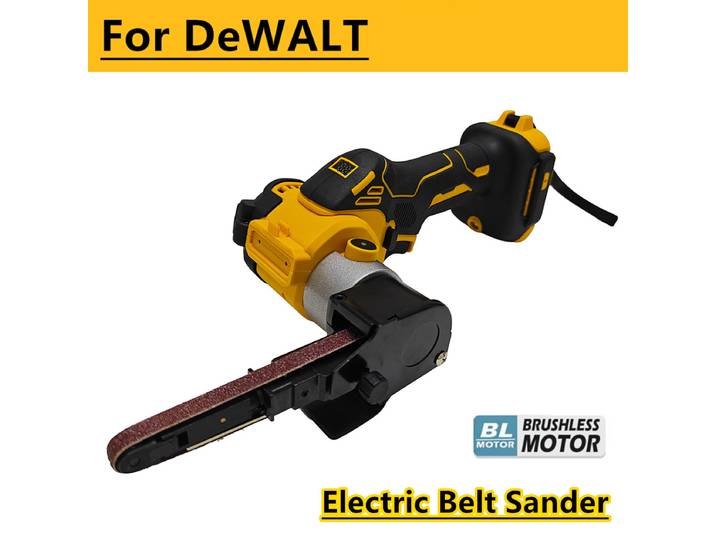 Ponceuse à bande électrique sans fil DEWALT 20V, mini ponceuse-polisseuse sans balais, outils électriques avec bandes pour le travail du bois et du métal
