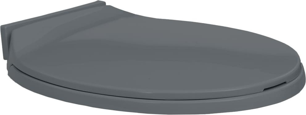 Syfax Toiletbril soft-close ovaal grijs
