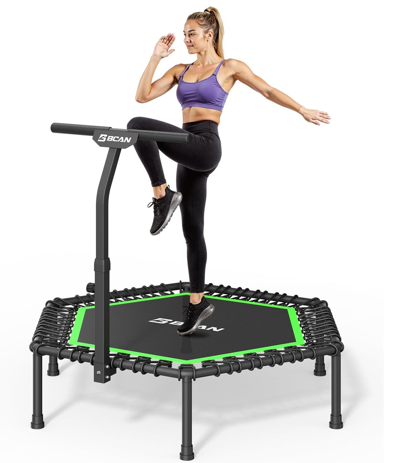 Solidchoice - Fitness-Trampolin, Durchmesser 122/130 cm, für Erwachsene bis 250 kg