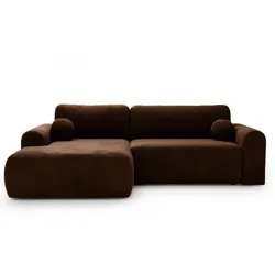 ECKSOFA Savana Dunkelbraun Links