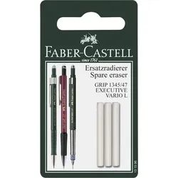 FABER-CASTELL Radiergummis für Bleistifte weiß