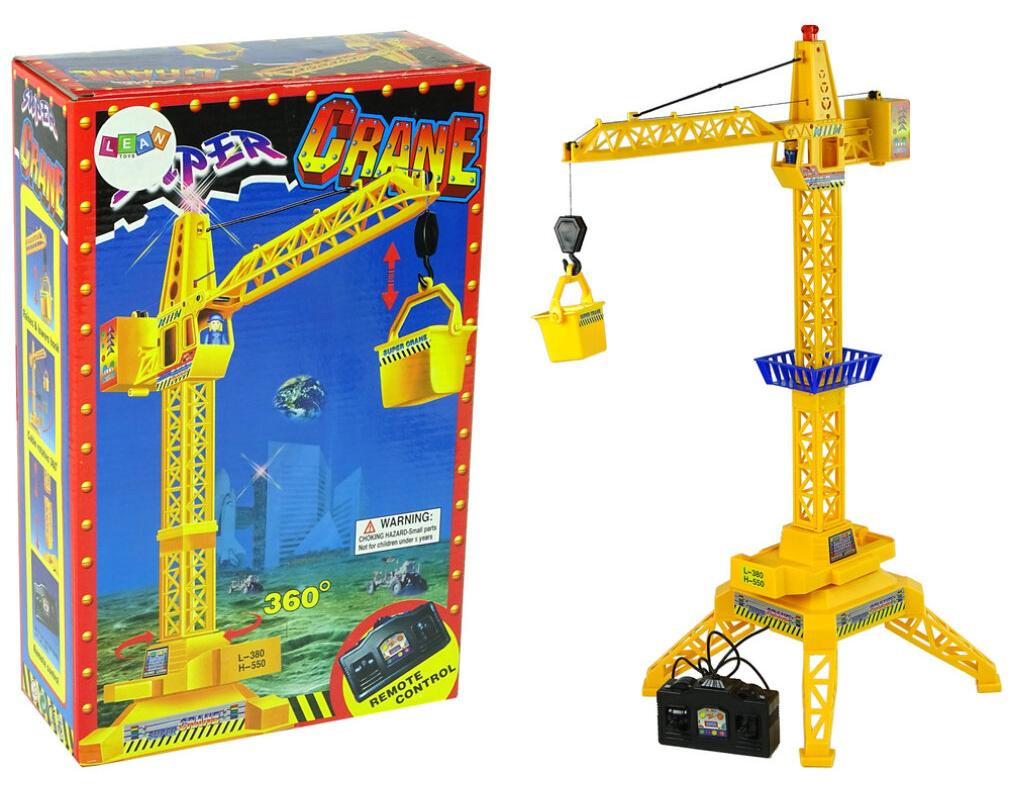 Lean Toys Op afstand bestuurbare kraanbewegende arm op batterijen