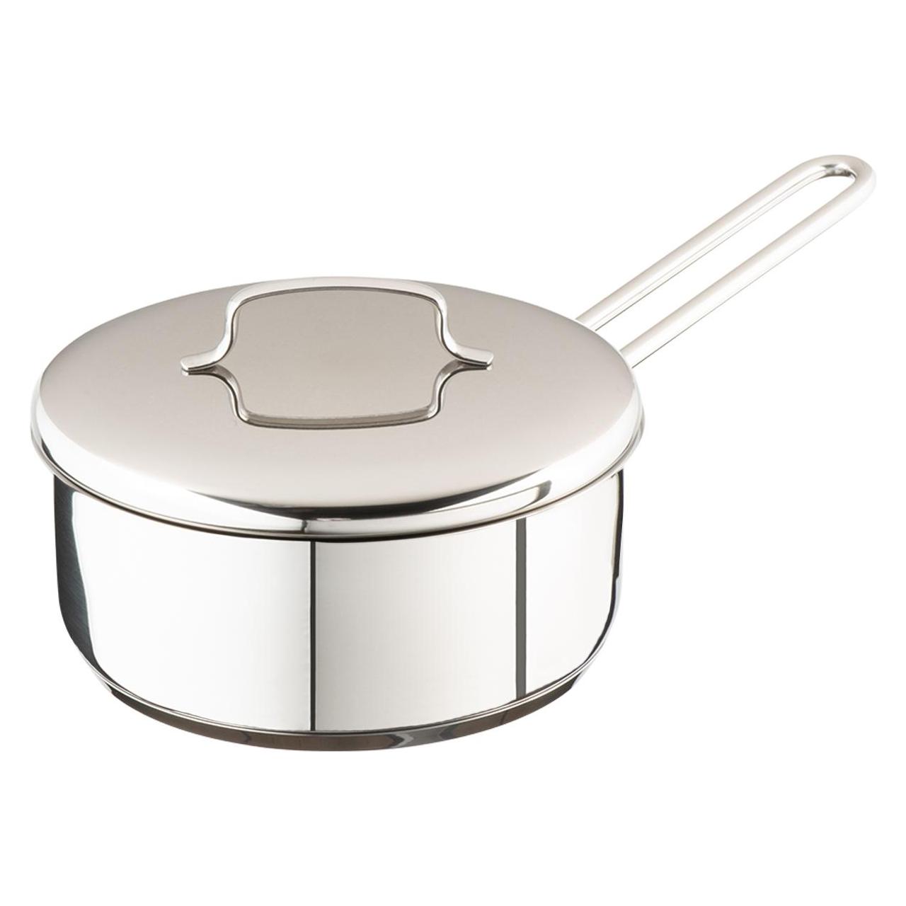 WMF Mini-Kochtopf 16 cm, Edelstahldeckel, TransTherm Universalboden (Kochtopf, Edelstahl, 16 x 6.50 cm) (07.1678.6040)