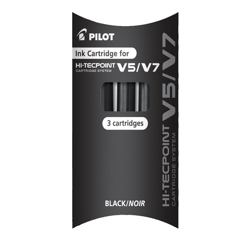 PILOT BXS-IC-B-S3 Inktpatronen voor Rollerball V5/V7 Zwart
