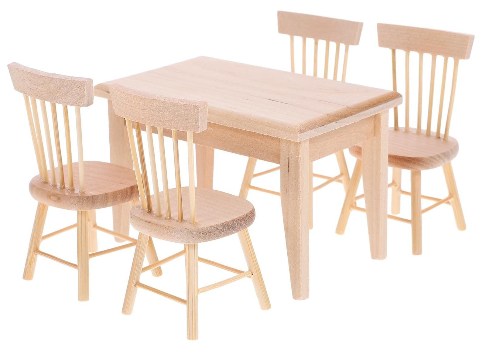 Miniatuur houten meubels voor poppenhuis van Elzusha