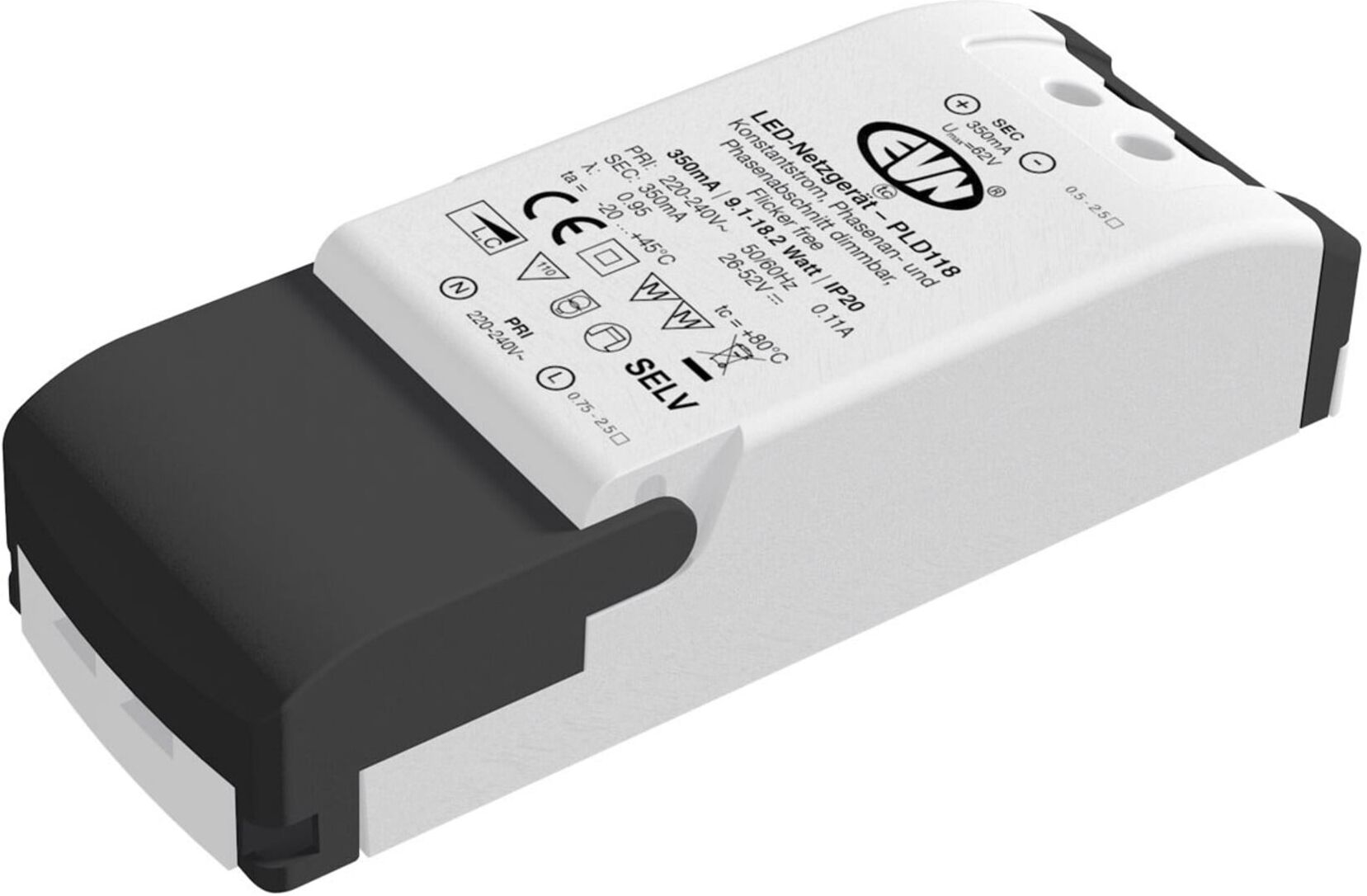 EVN Lichttechnik LED-Netzgerät 350mA 9,2-18,2W PLD 118 ; evn_lichttechnik (PLD118)