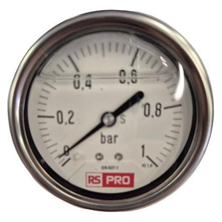 RS PRO Druckmessgerät Prozessanschluss unten Analo (179988)