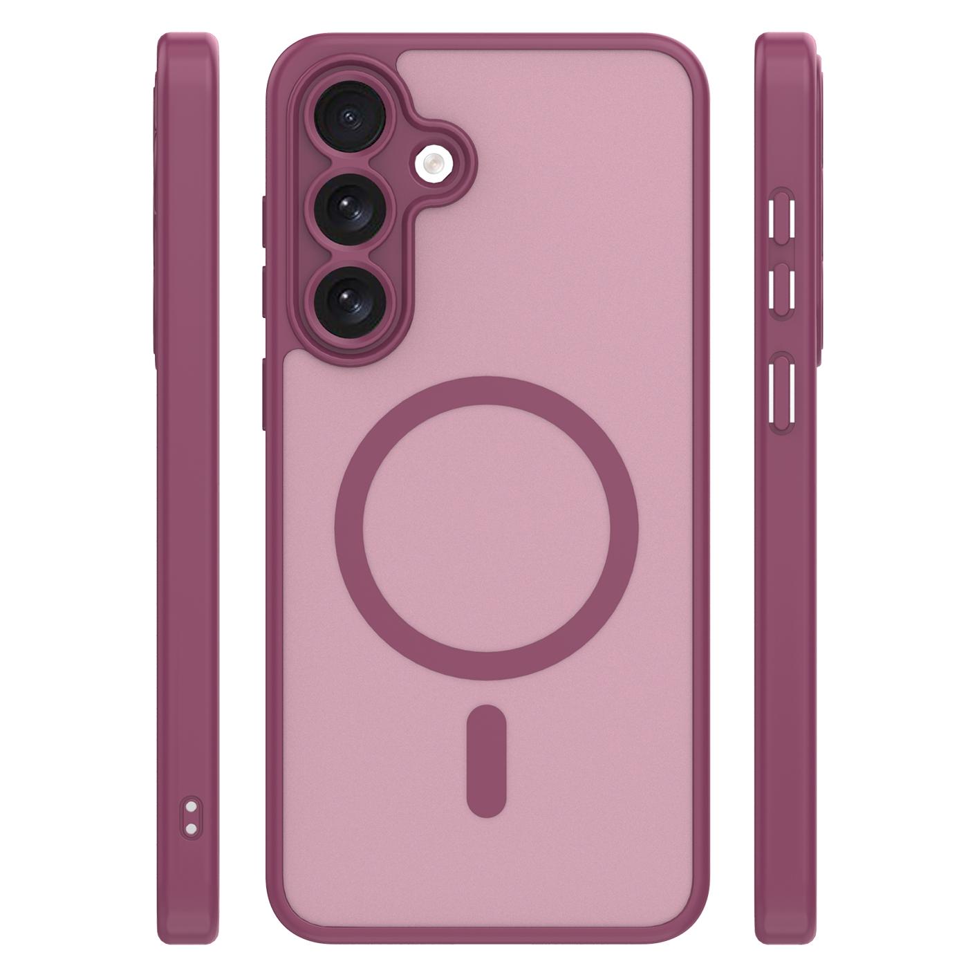 OEM Mag Matt case for Samsung Galaxy S26 maroon camera protection (Samsung Galaxy S26) (GSM276188)