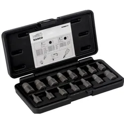 Irimo, Gewindeschneider + Gewindebohrer, Stehbolzen-Ausdrehersatz 110 x 250 x 40 mm – 15-teilig