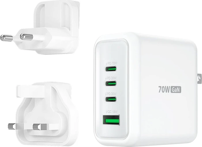 J5CREATE 70W GAN USB-C 4-PORT CHARGER