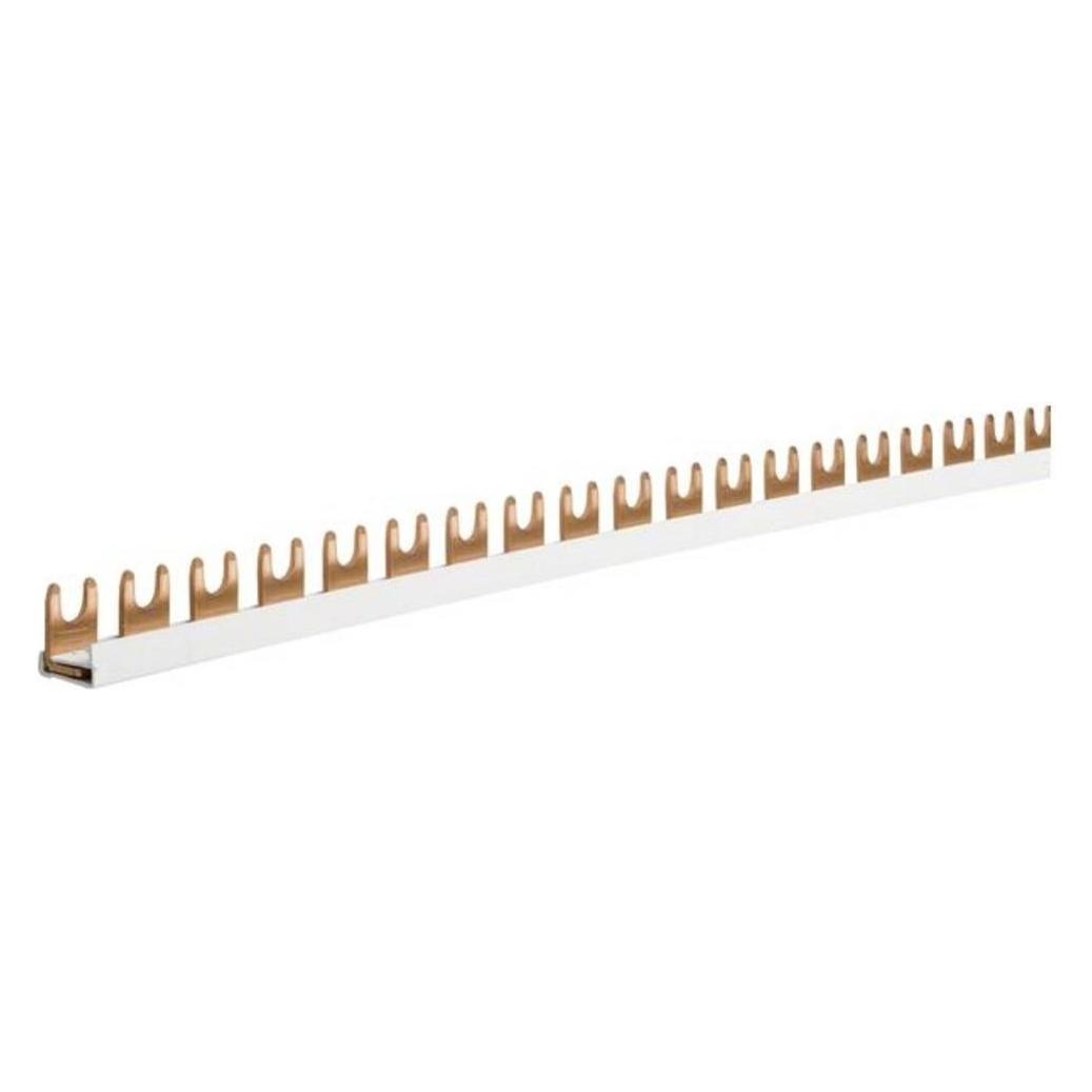 Hager Phasenschiene 1polig KDN163B Gabelanschluss 10qmm 63A 57 Module (KDN163B)