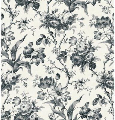 Seabrook Designs En Rose Nonwoven Unpasted Wallpaper