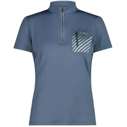 CMP Campagnolo, Damen, Velotrikot, Women's Breast Pocket T-Shirt Free Bike (3XL), Blau, 3XL