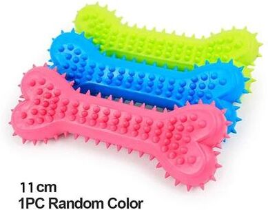 Uplifted Finds Durable Rubber Pet Chew Toy Teeth Cleaning & Training Toy For Small Dogs heart Bones