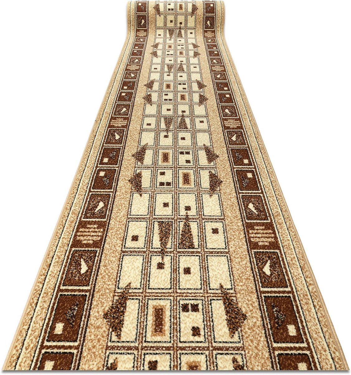 Beige Runner Loper Gangtapijt Vloerkleed 100 x 1400 cm