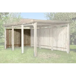 Weka Rückwand für Carports, kesseldruckimprägniert - 20 mm