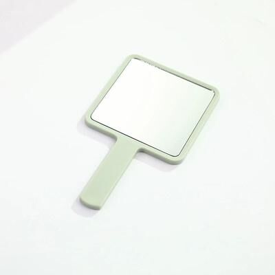 Uplift Picks Square Handheld Makeup Mirror Portable Vanity Mirror With Comfortable Handle green