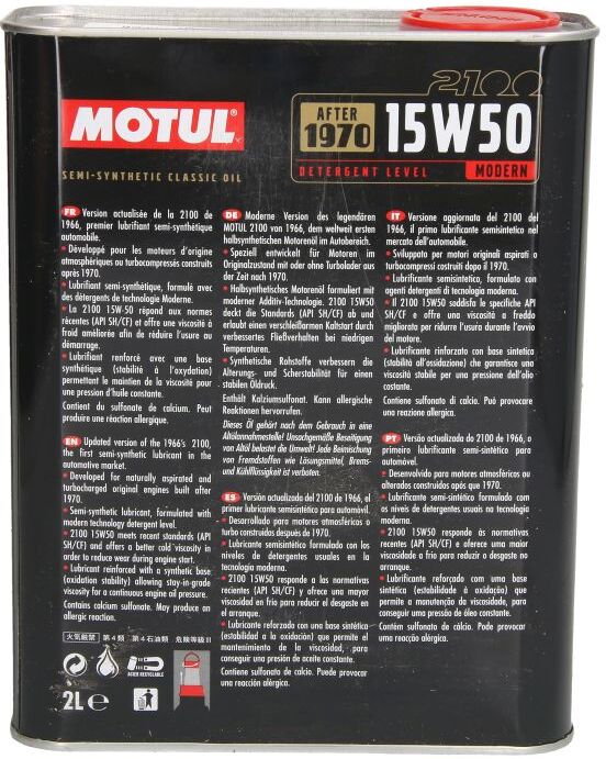 Motoröl MOTUL 104512 CLASSIC 2100 15W50 2L