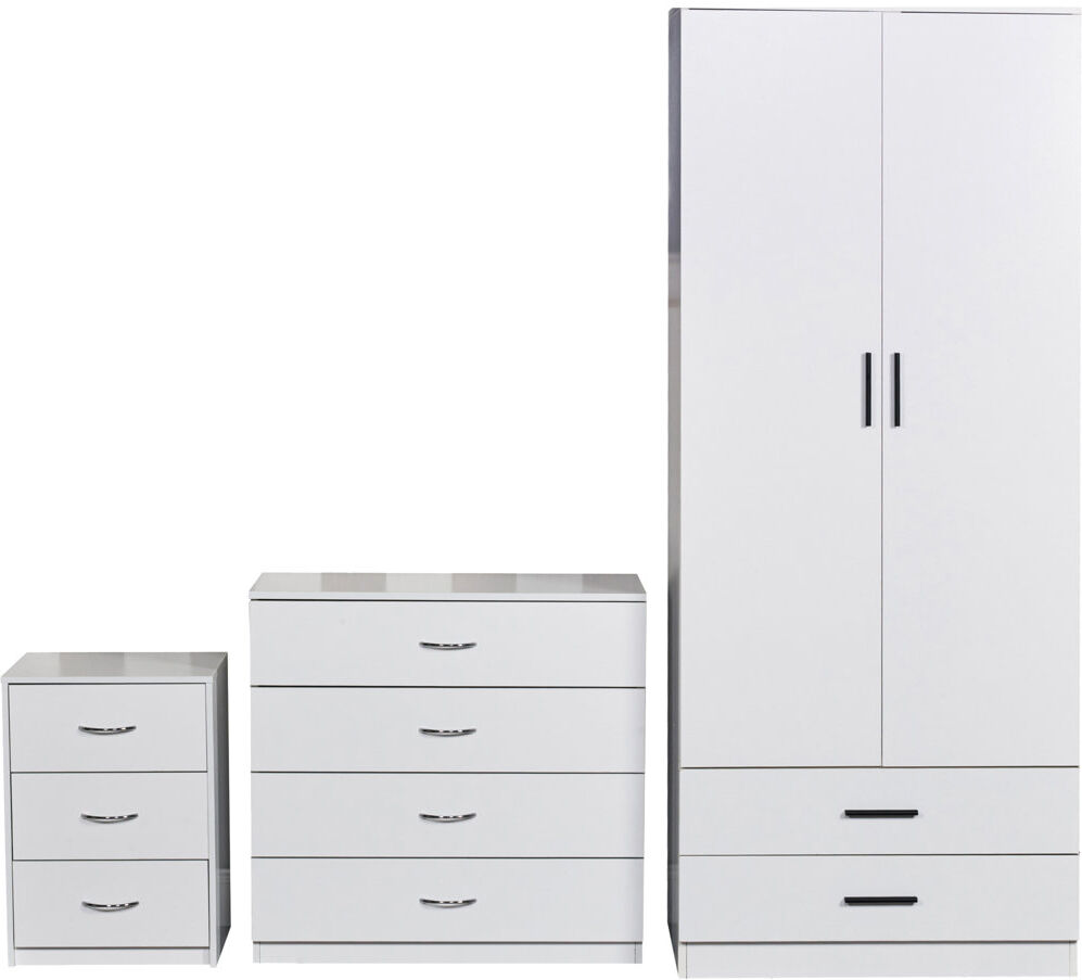 Ebern Designs Follansbee 3 Piece Bedroom Set White