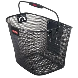 KLICKfix Vorderrad-Korb Uni schwarz, 35x25x25 cm