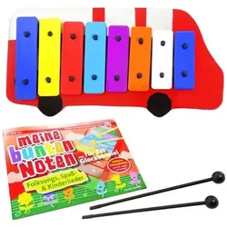 keepdrum Feuerwehr Glockenspiel mit Notenheft (Deutsch)