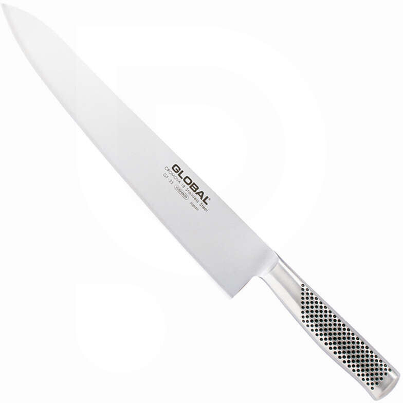 Global Coltello inox da cuoco biaffilato  GF-35 - 30 cm