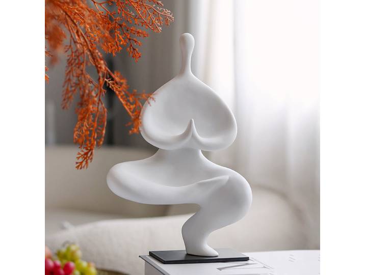 Ins style niche abstraite yoga personnage ornement modèle chambre salon maison créative simple art décoration douce