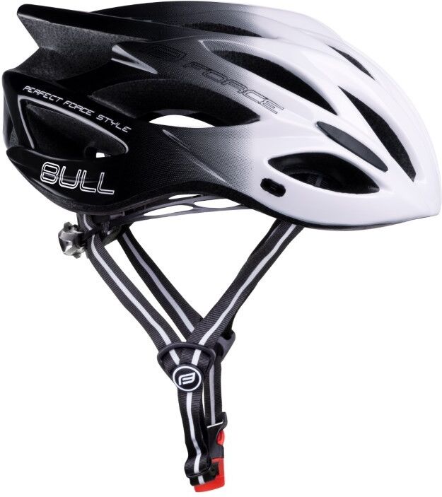 Force Casco bici MTb e corsa  Bull HUE bianco nero