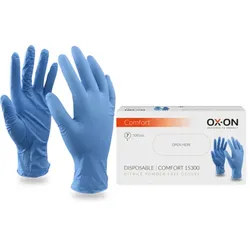 OX-ON Disposable Comfort 15300 - Einweghandschuhe (Box a 100 Stk.) - Größe 9 / L