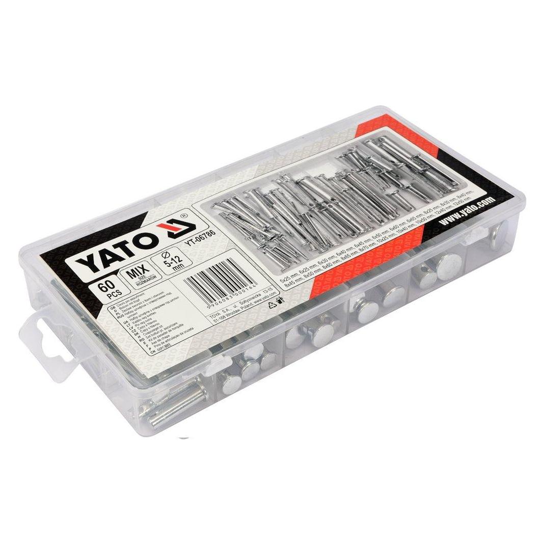 Yato Dübel mit Kopf und Loch 60 Stück (YT-06786) (60 Stk.) (YT-06786)